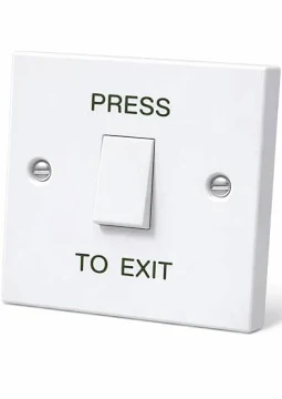 Press to Exit Plastic Switches Single Gang or Narrow Style