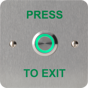 Press to Exit Button - Vandal Resistant & LED Illuminated-electriclock.net