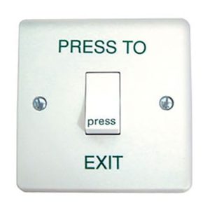 Press to Exit Plastic Switches Single Gang or Narrow Style