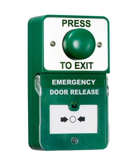 RGL PTE/BGU Dual Unit EXIT BUTTON BREAK GLASS