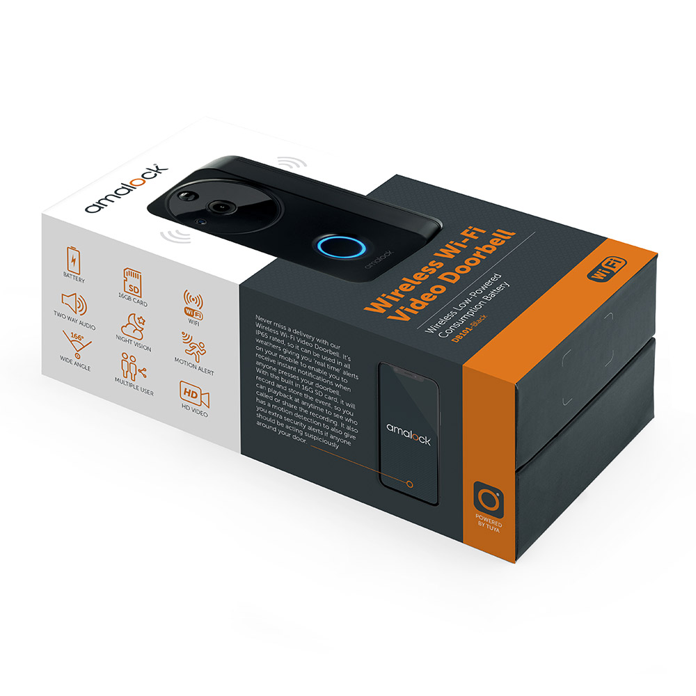 Amalock Smart Wireless Doorbell Video Camera With Chime-electriclock.net